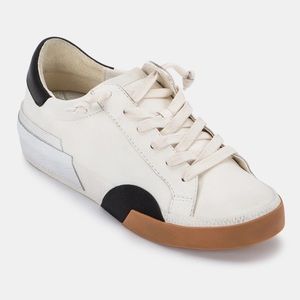 NWT Dolce Vita White and Black Zina Sneakers size 7.5